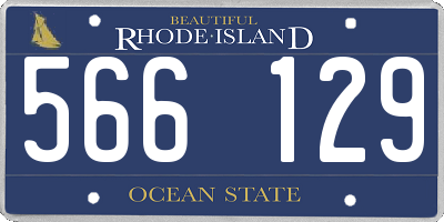 RI license plate 566129
