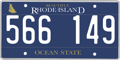 RI license plate 566149