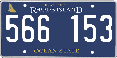 RI license plate 566153