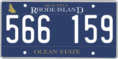 RI license plate 566159