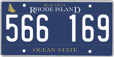 RI license plate 566169