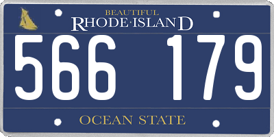 RI license plate 566179