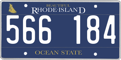 RI license plate 566184
