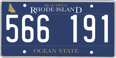 RI license plate 566191