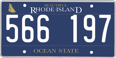 RI license plate 566197
