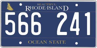 RI license plate 566241