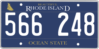 RI license plate 566248