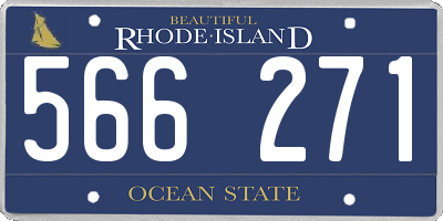 RI license plate 566271