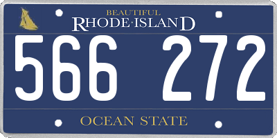 RI license plate 566272