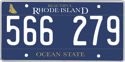 RI license plate 566279