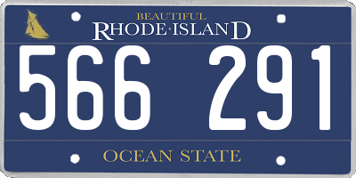 RI license plate 566291