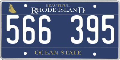 RI license plate 566395
