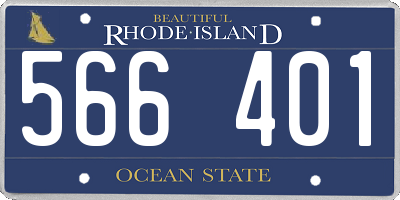 RI license plate 566401