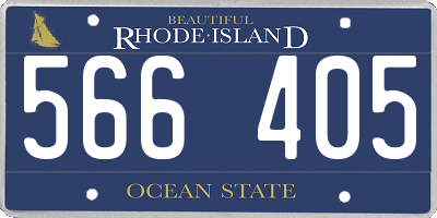 RI license plate 566405