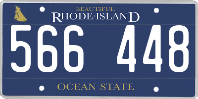 RI license plate 566448