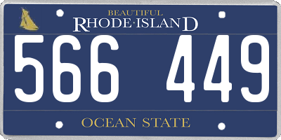 RI license plate 566449