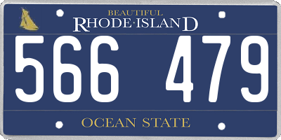 RI license plate 566479