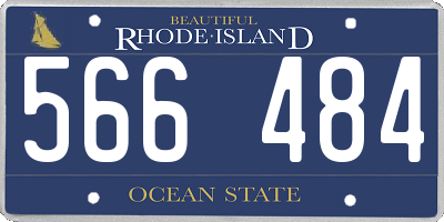 RI license plate 566484