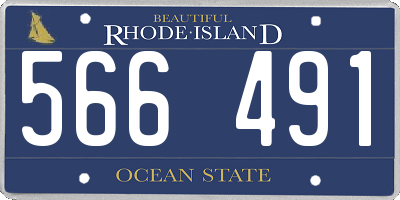 RI license plate 566491
