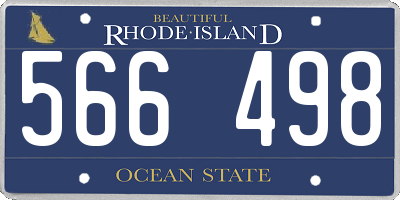 RI license plate 566498