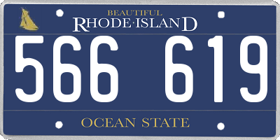 RI license plate 566619