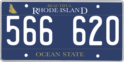 RI license plate 566620