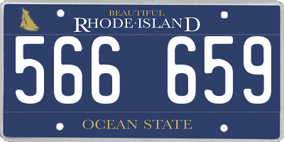 RI license plate 566659