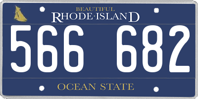 RI license plate 566682