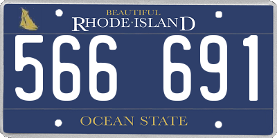 RI license plate 566691