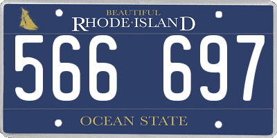 RI license plate 566697