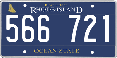 RI license plate 566721