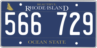 RI license plate 566729