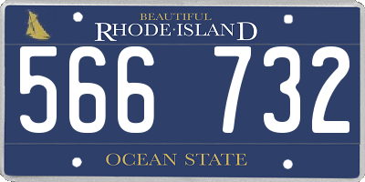 RI license plate 566732