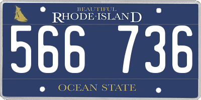 RI license plate 566736