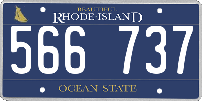 RI license plate 566737