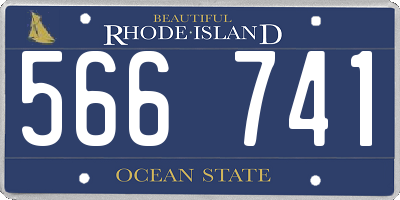RI license plate 566741