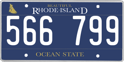 RI license plate 566799