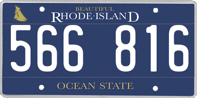 RI license plate 566816