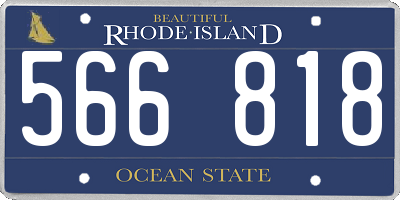 RI license plate 566818
