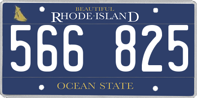 RI license plate 566825