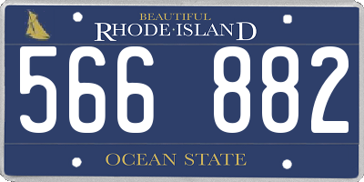 RI license plate 566882