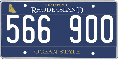 RI license plate 566900