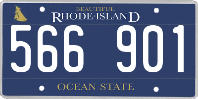 RI license plate 566901