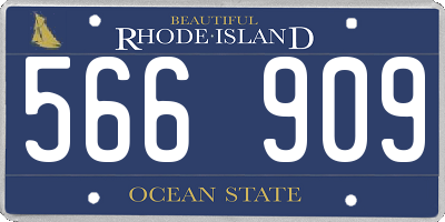 RI license plate 566909