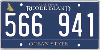 RI license plate 566941