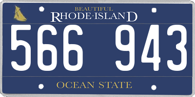 RI license plate 566943