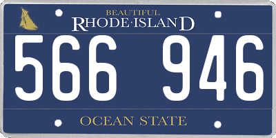 RI license plate 566946