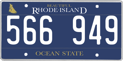 RI license plate 566949