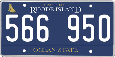 RI license plate 566950