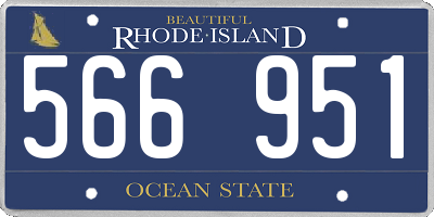 RI license plate 566951